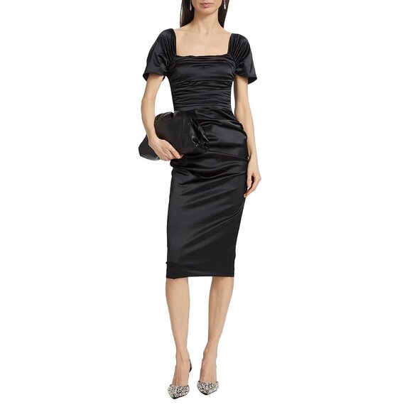 Yudali Satin Cocktail Dress, Chiara Boni La Petite Robe - Picture 3 of 7